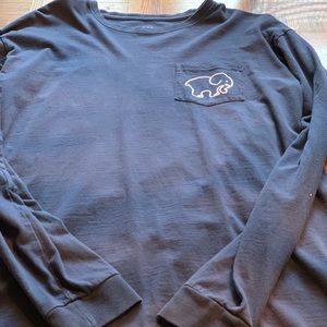 Ivory Ella Navy long sleeve t- shirt